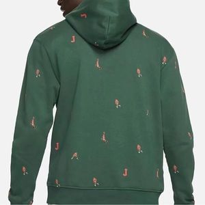 NIKE AIR JORDAN ESSENTIALS PULLOVER HOODIE DC9707-333 Green Size L